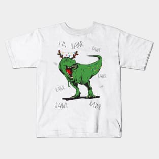 Xmas T-Rex Kids T-Shirt